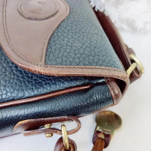 Dooney & Bourke vintage black leather saddle bag crossbody - Picture 6 of 16